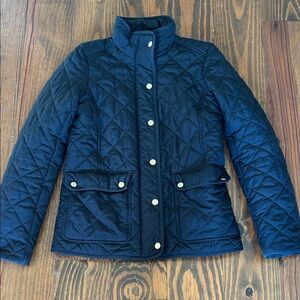 J. Crew Women's Quilted Black Jacket coat XXS